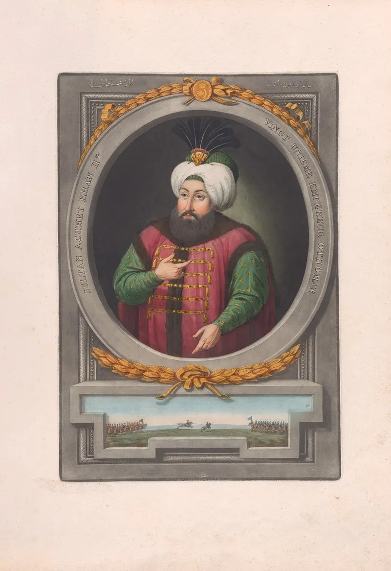 A Series Of Portraits Of The Emperors Of Turkey Pl 27 Wall Art by John Young - High-Resolution Digital Print