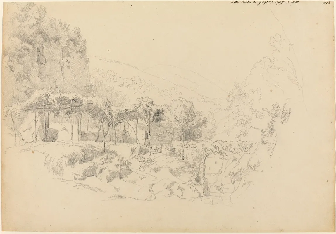 A Shady Arbor In The Valley Of Gragnano