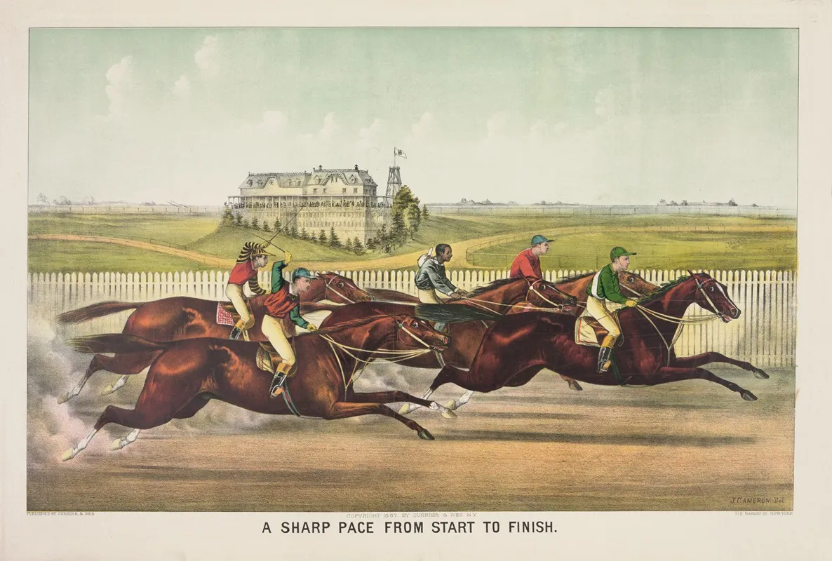 A Sharp Pace From Start To Finish Wall Art by John Cameron - High-Resolution Digital Print