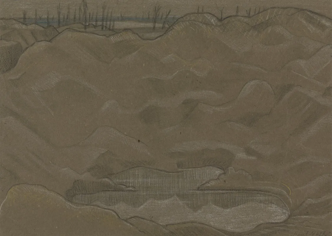 A Shell Crater Wall Art by Paul Nash - High-Resolution Digital Print