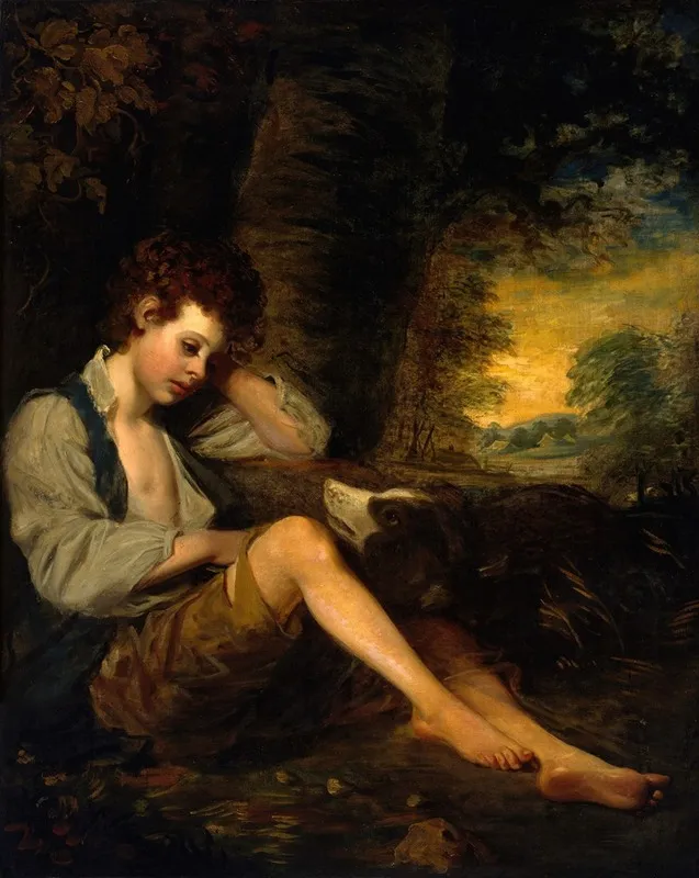 A Shepherd Boy 3 Wall Art by John Opie - High-Resolution Digital Print