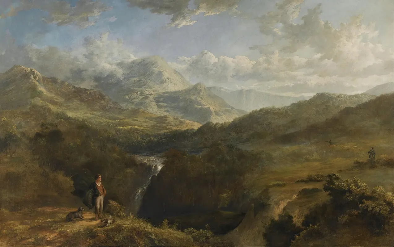 A Shoot On The Moors Wall Art by Charles Henry Schwanfelder - High-Resolution Digital Print