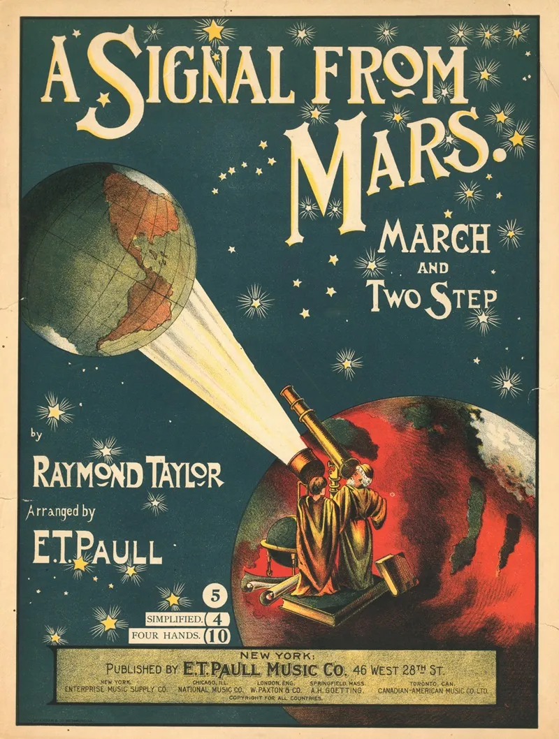 A Signal From Mars March And Two Step Wall Art by Anonymous - High-Resolution Digital Print