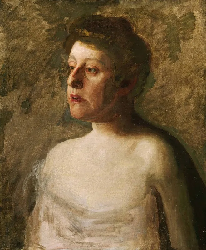 A Singer Mrs W H Bowden Wall Art by Thomas Eakins - High-Resolution Digital Print