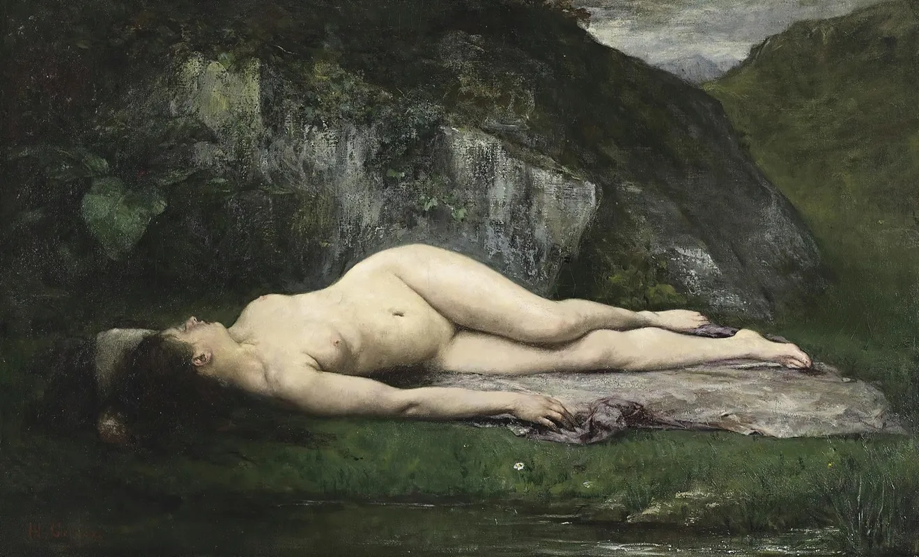 A Sleeping Bather Wall Art by Henri Gervex - High-Resolution Digital Print