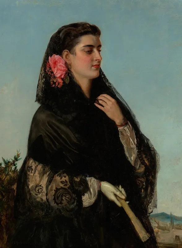 A Solemn Beauty Wall Art by John Bagnold Burgess - High-Resolution Digital Print