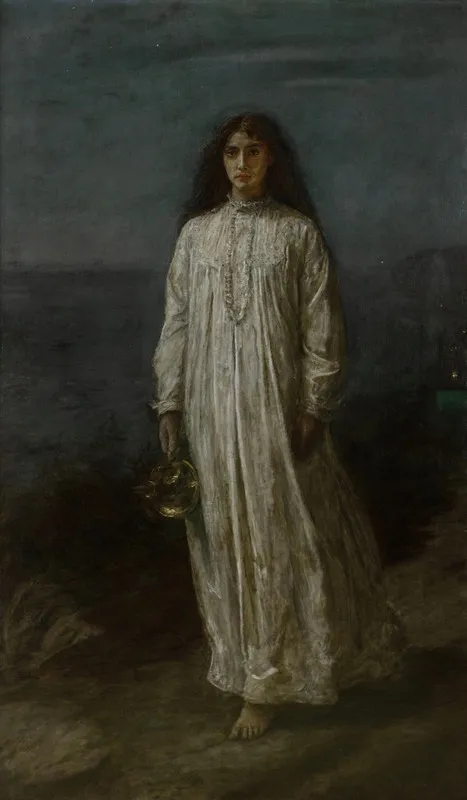 A Somnambulist Wall Art by Sir John Everett Millais - Canvas Print