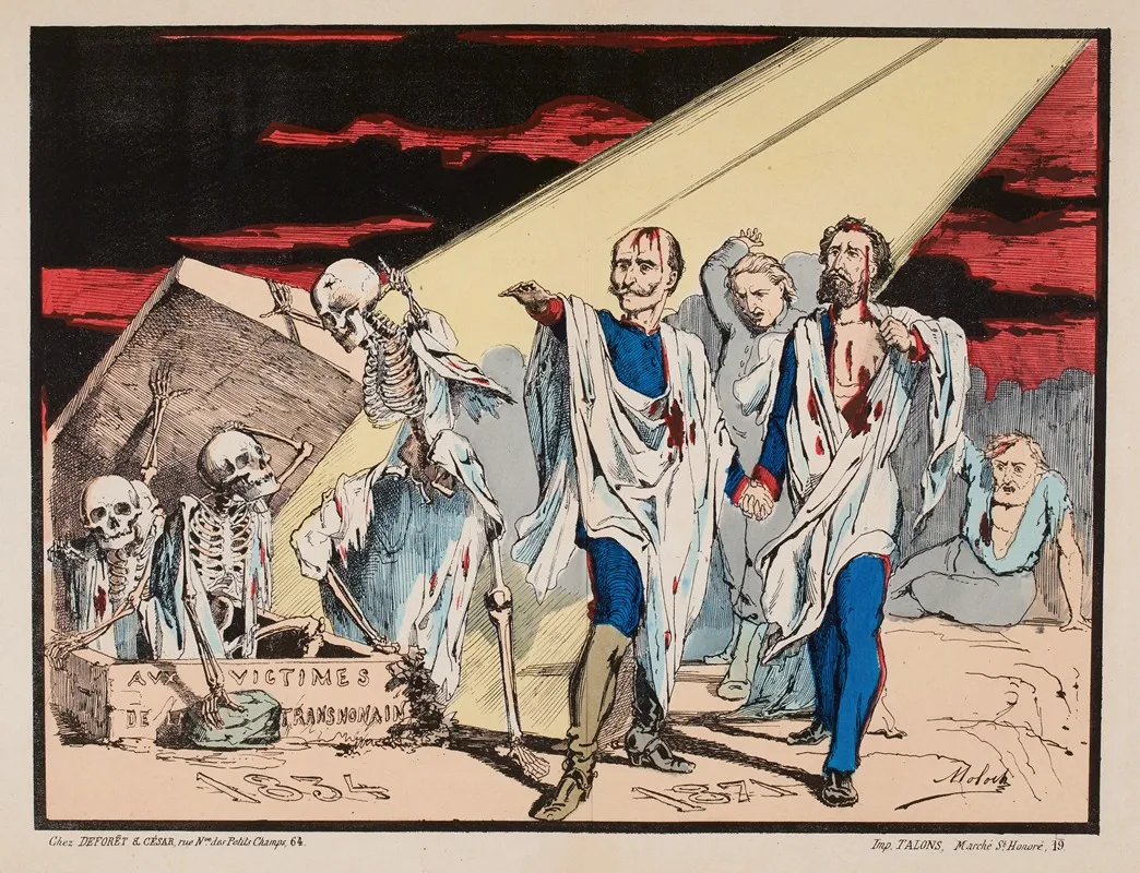 A Son Excellence Monsieur Thiers Chef Du Pouvoir Executif De La Republique Rurale Les Spectres Wall Art by Moloch (Alphonse Hector Colomb) - High-Resolution Digital Print