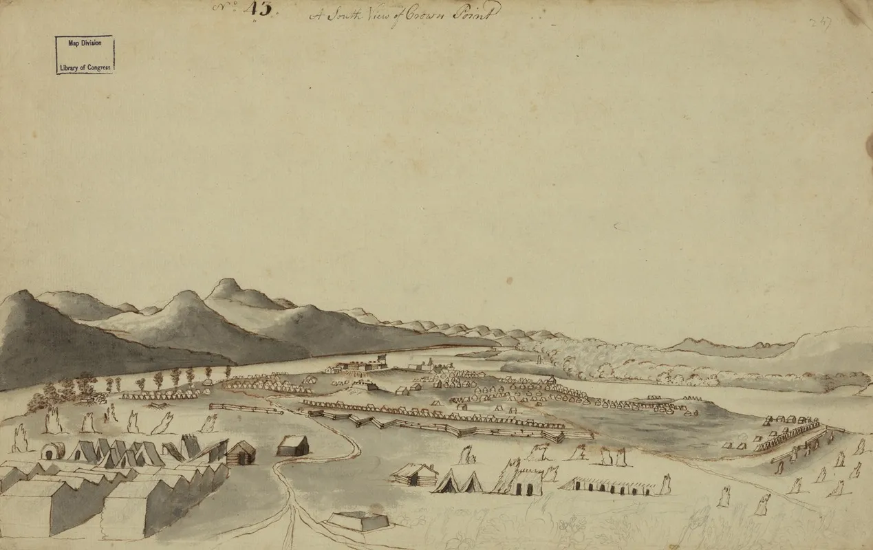 A South View Of Crown Point Wall Art by Thomas Davies - High-Resolution Digital Print