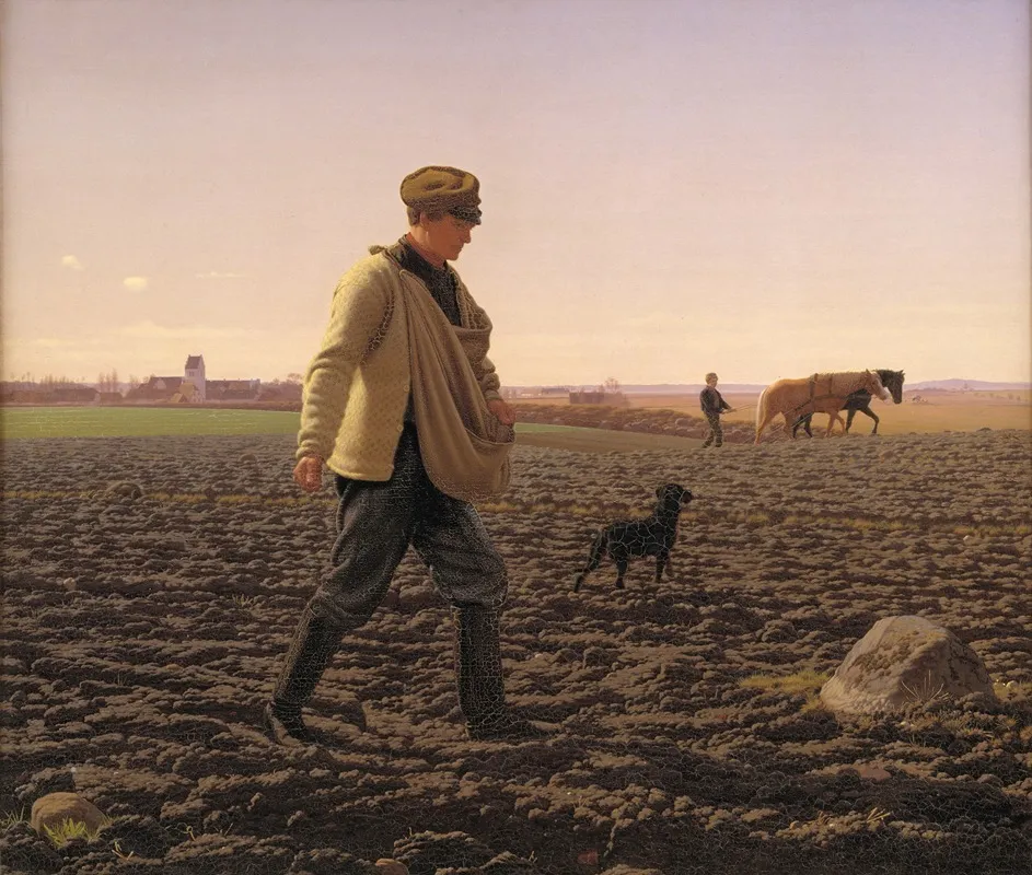 A Sower Wall Art by Frederik Vermehren - High-Resolution Digital Print