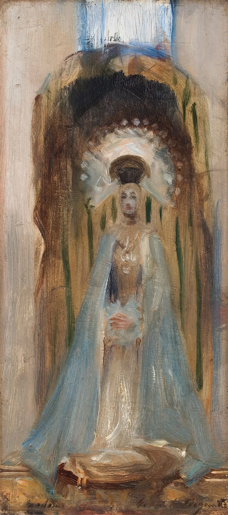 A Spanish Madonna Wall Art by John Singer Sargent - High-Resolution Digital Print