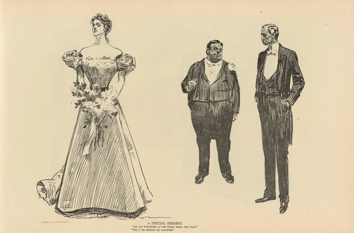 A Special Exhibit Wall Art by Charles Dana Gibson - High-Resolution Digital Print