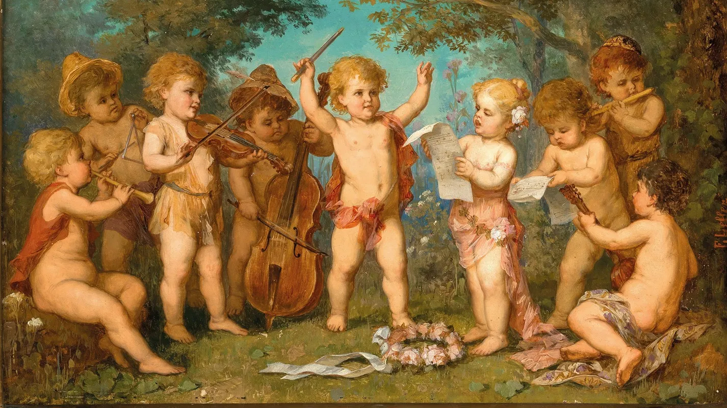 A Spring Concert Wall Art by Franz Lefler - High-Resolution Digital Print