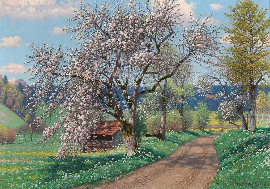A Spring Day 2 Wall Art by Fritz Müller-Landeck - High-Resolution Digital Print