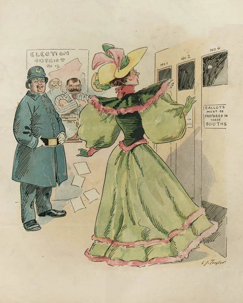 A Squelcher For Woman Suffrage Wall Art by Charles Jay Taylor - High-Resolution Digital Print