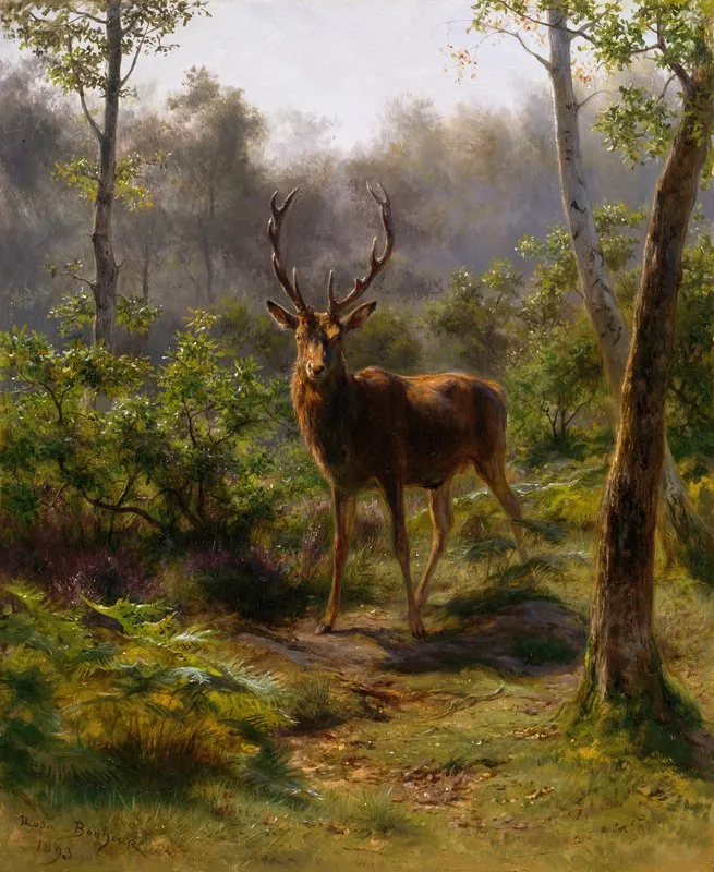 A Stag 2 Wall Art by Rosa Bonheur - High-Resolution Digital Print