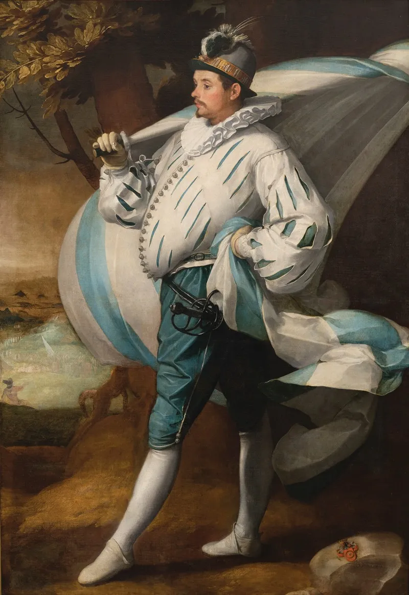 A Standard Bearer 2 Wall Art by Cornelis Cornelisz Van Haarlem - High-Resolution Digital Print