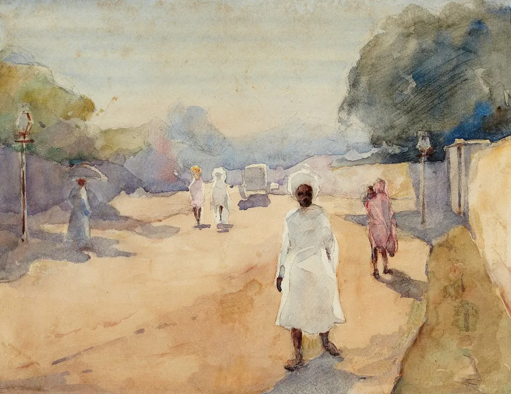A Street In Hyderabad Deccan India