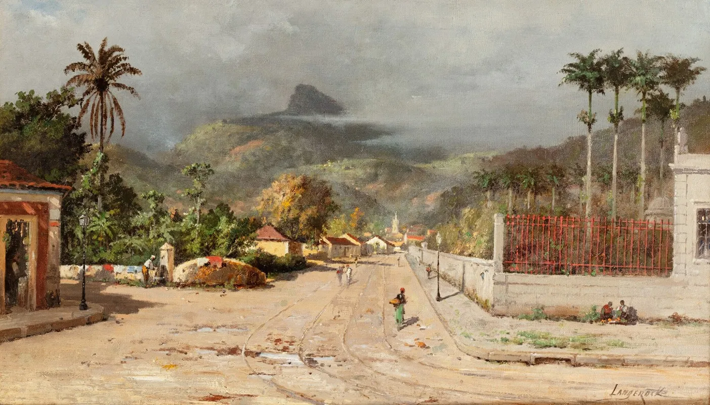 A Street In Rio De Janeiro Wall Art by Henri Langerock - High-Resolution Digital Print