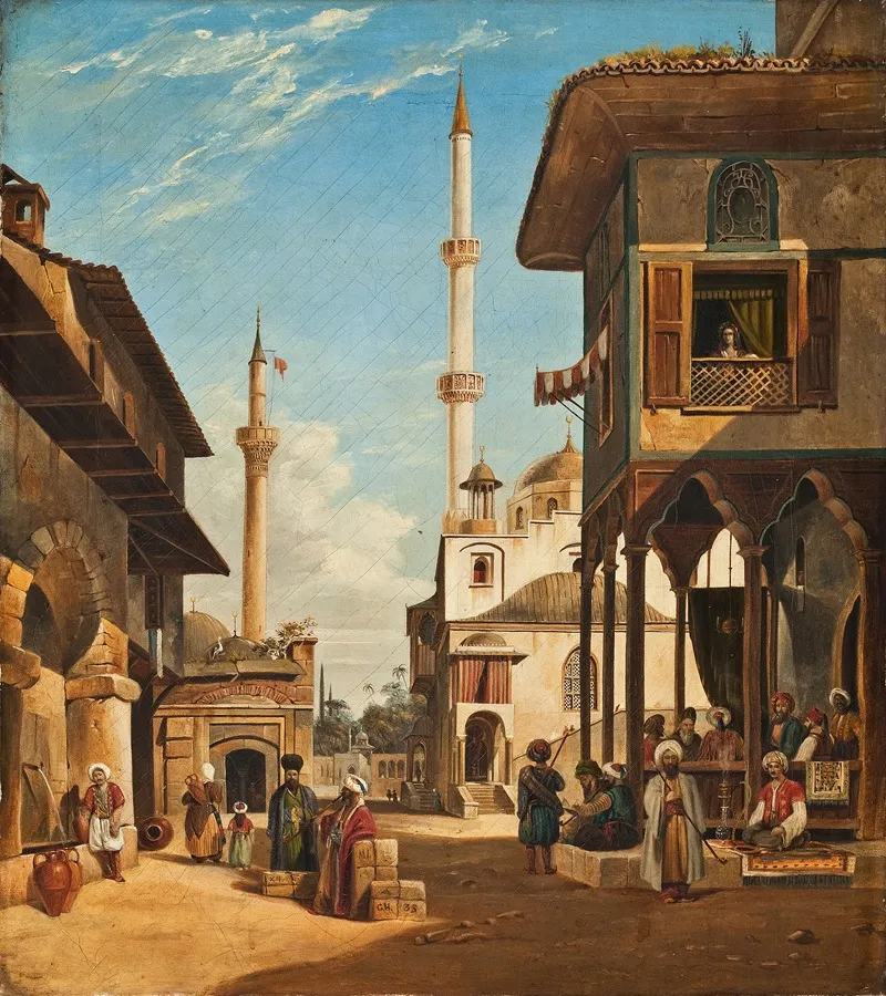 A Street In Smyrna Wall Art by George Edwards Hering - High-Resolution Digital Print