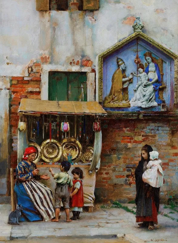 A Street Seller Venice