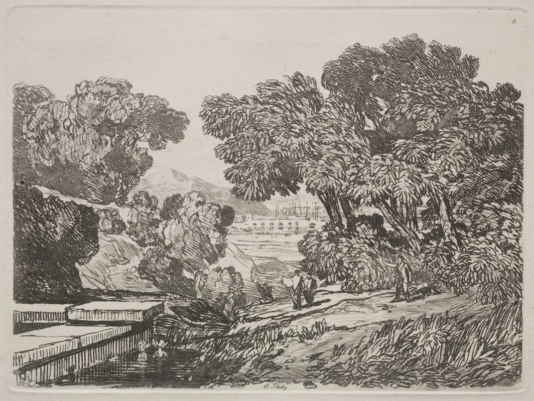 A Study 3 Wall Art by John Sell Cotman - High-Resolution Digital Print