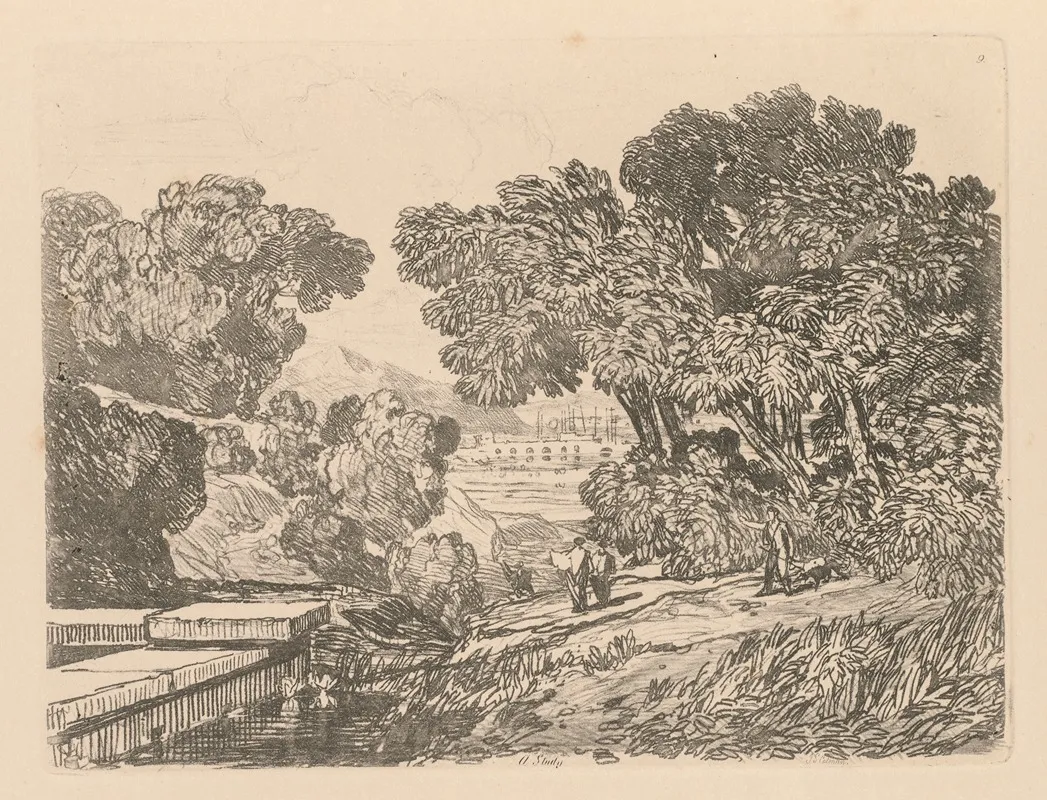 A Study 5 Wall Art by John Sell Cotman - High-Resolution Digital Print