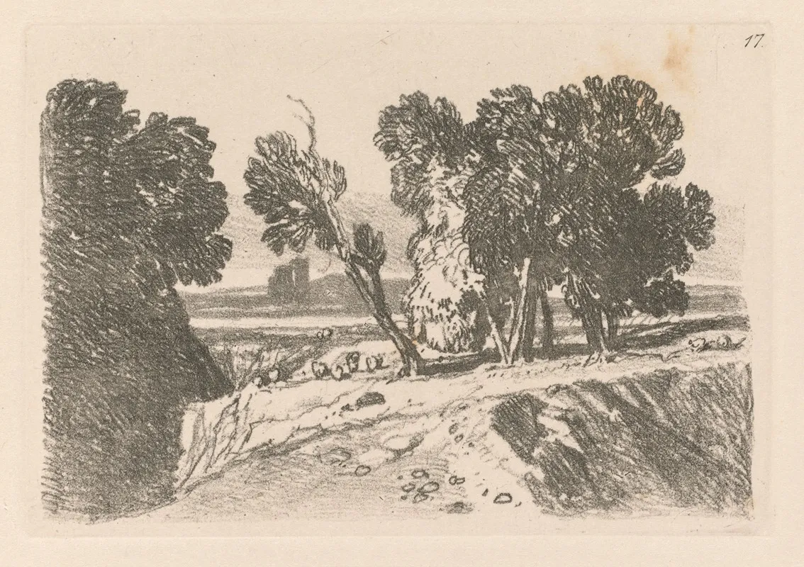 A Study 7 Wall Art by John Sell Cotman - High-Resolution Digital Print