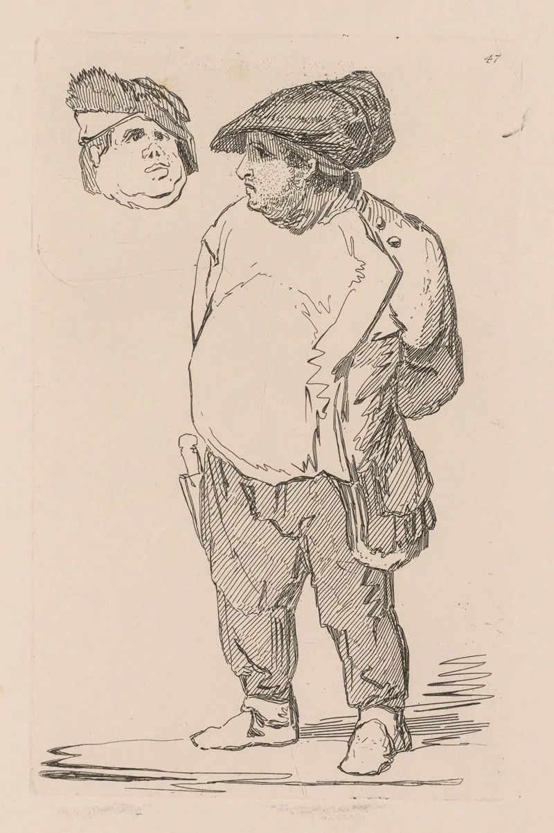 A Study 9 Wall Art by John Sell Cotman - High-Resolution Digital Print