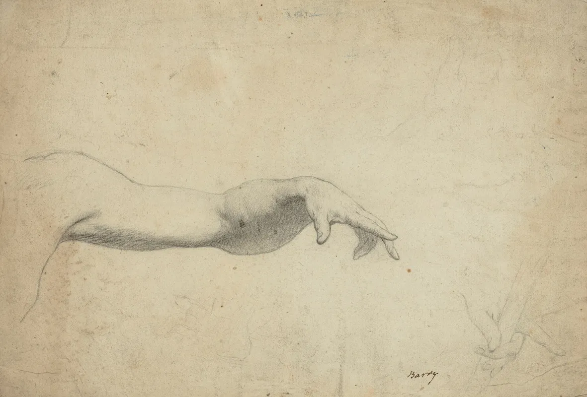 A Study Of An Arm With Subsiduary Studies Of Hands