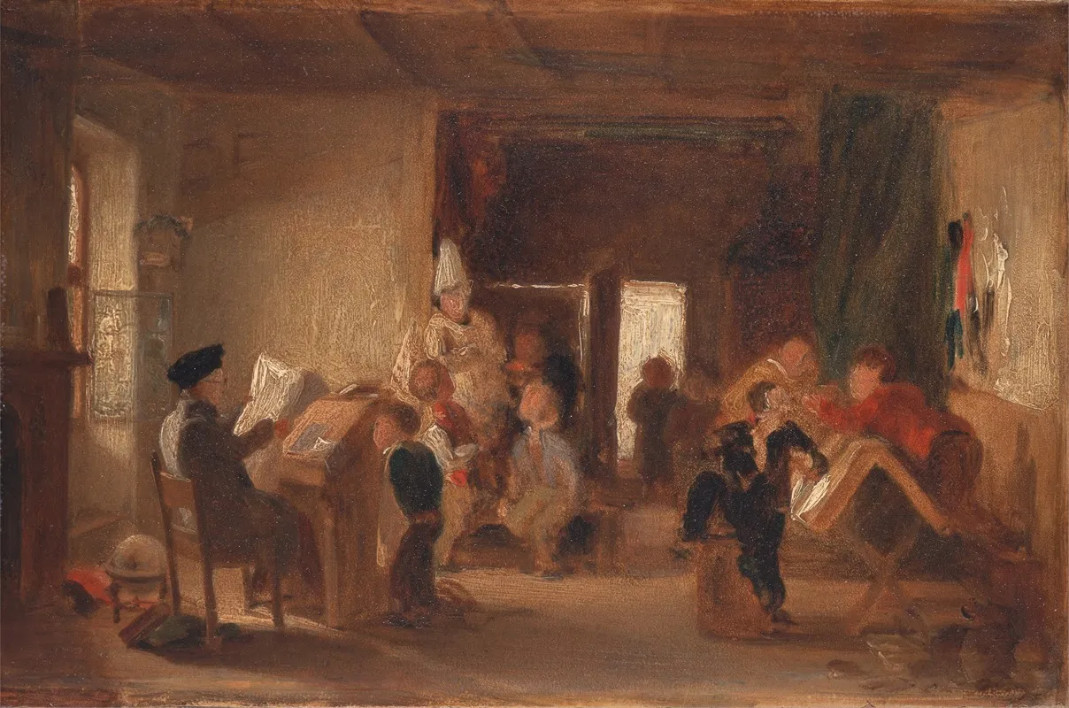 A Study Of The Schoolroom Wall Art by Thomas Webster - High-Resolution Digital Print