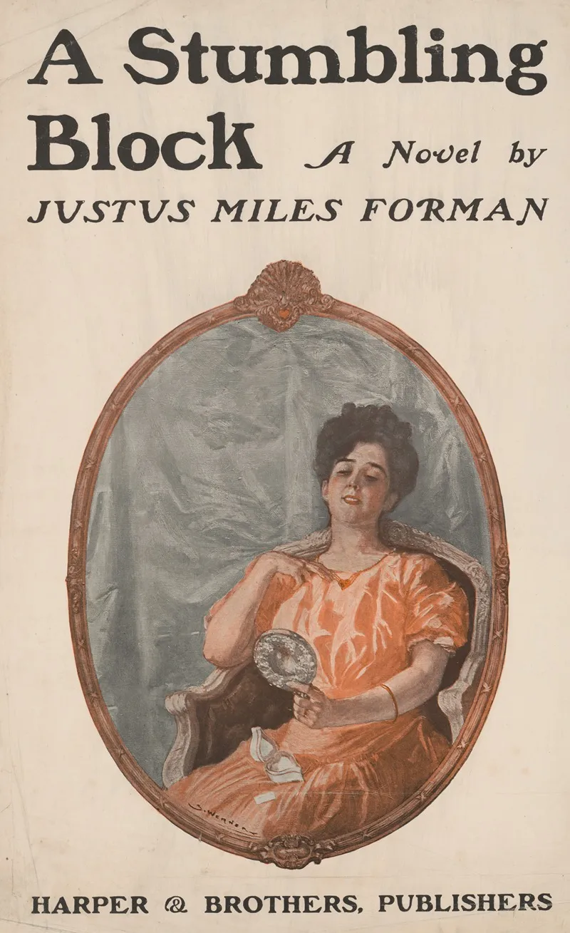 A Stumbling Block A Novel By Justus Miles Norman Wall Art by Anonymous - High-Resolution Digital Print