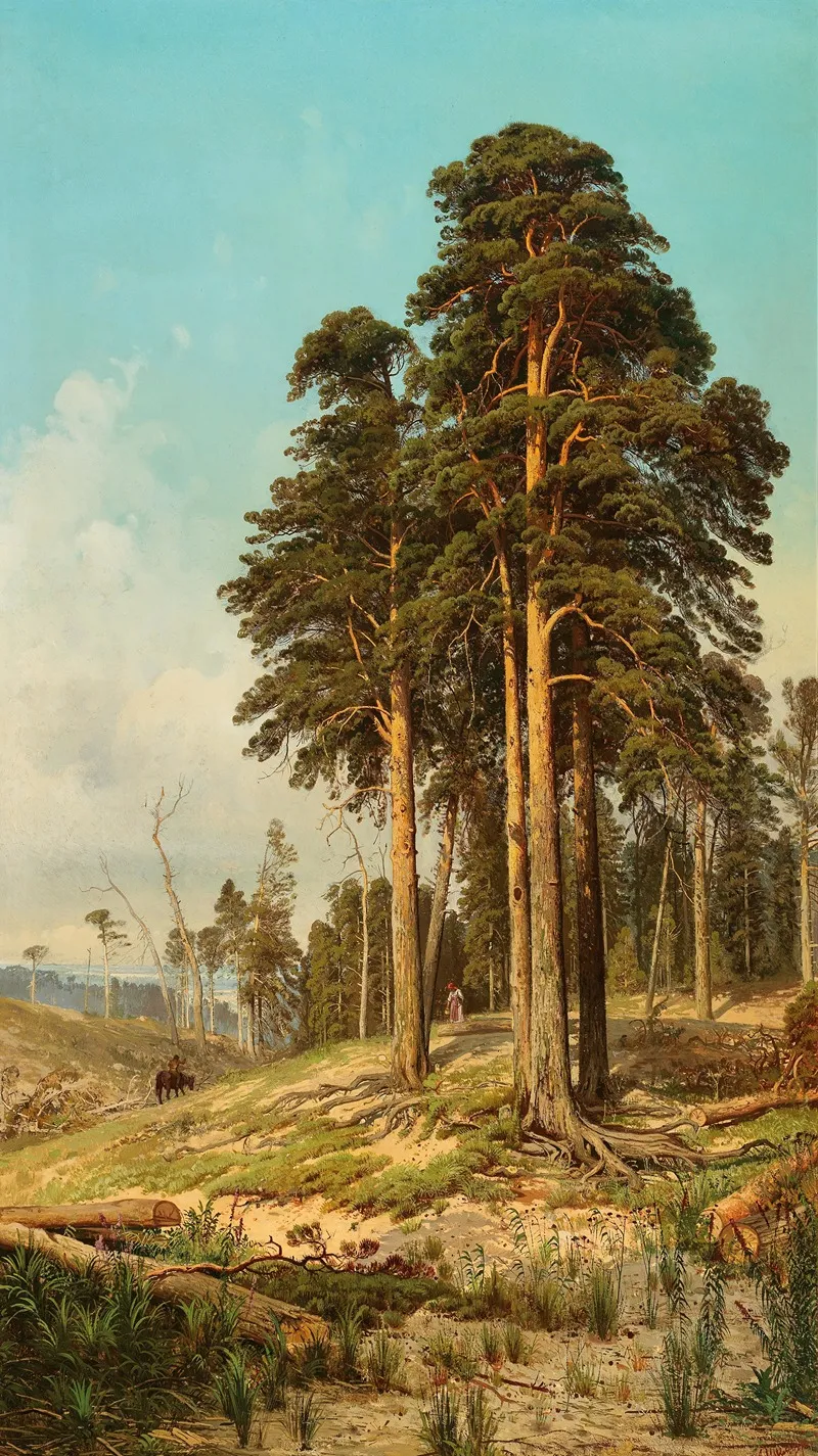 A Summer Day Near Saint Petersburg Wall Art by Andrei Nikolaevich Shilder - High-Resolution Digital Print