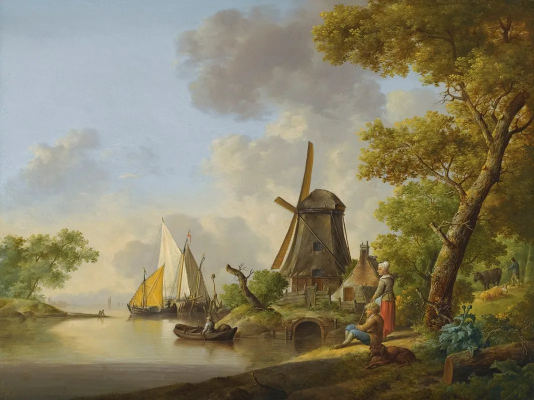 A Summer Landscape 2 Wall Art by Jan Van Os - High-Resolution Digital Print