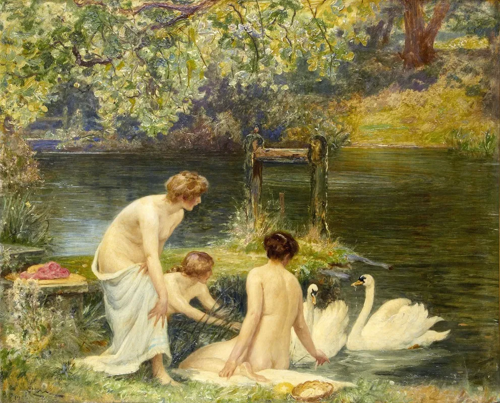 A Summer Morning Wall Art by Robert Walker Macbeth - High-Resolution Digital Print