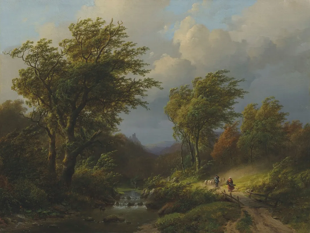 A Summers Day Breeze Wall Art by Johann Bernhard Klombeck - High-Resolution Digital Print
