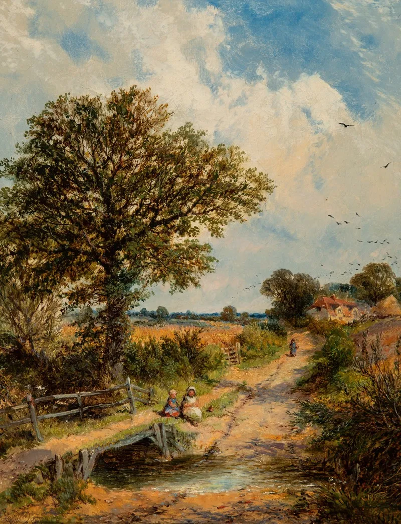 A Sussex Lane Wall Art by James Edwin Meadows - High-Resolution Digital Print
