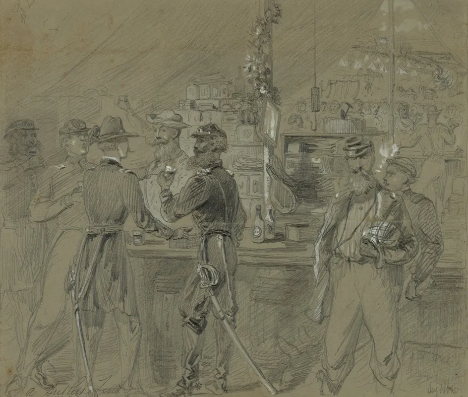 A Sutlers Tent Near H Q