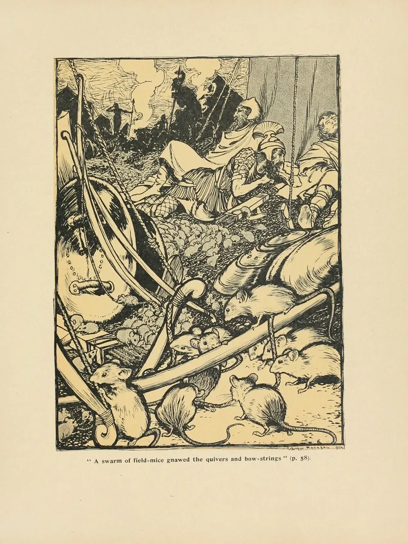 A Swarm Of Field Mice Gnawed The Quivers And Bow Strings