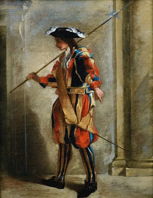 A Swiss Guard Wall Art by Jean Barbault - High-Resolution Digital Print