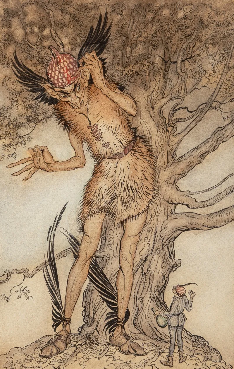 A Terrible Fellow Little Brother And Little Sister Interior Illustration