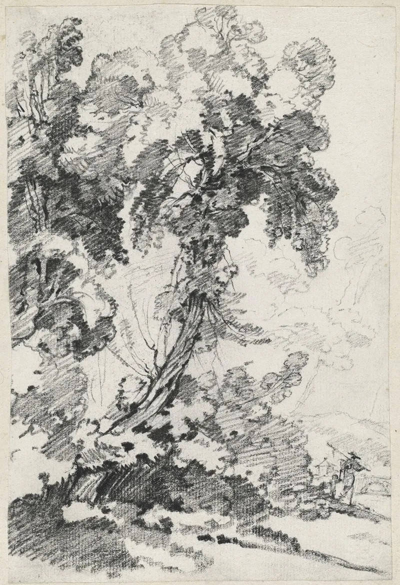 A Towering Tree With Travelers