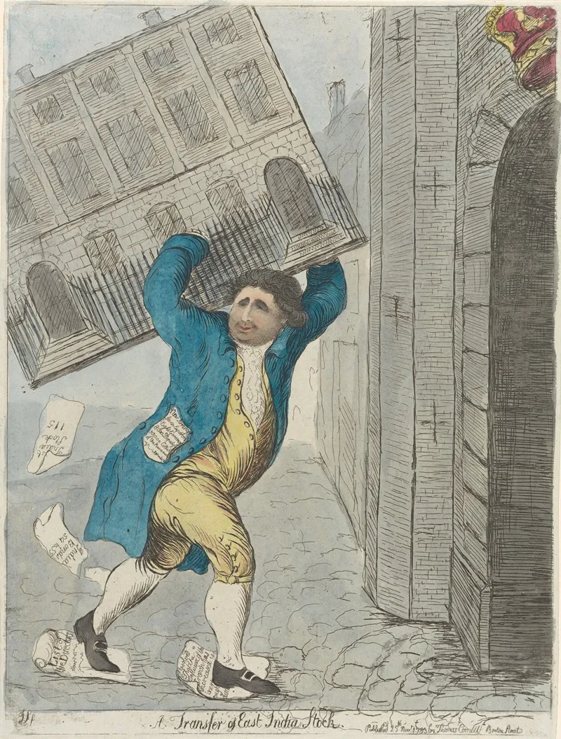 A Transfer Of East India Stock Wall Art by James Sayers - High-Resolution Digital Print