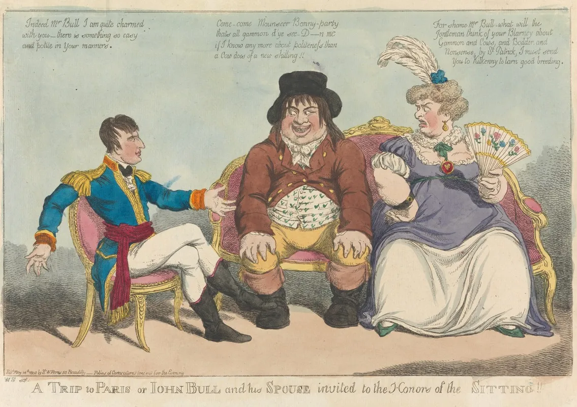 A Trip To Paris Or John Bull And His Spouse Invited To The Honors Of The Sitting