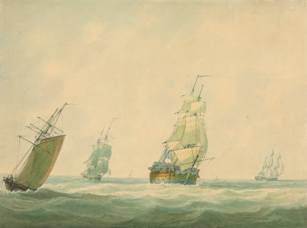 A Two Decker And Other Shipping Offshore