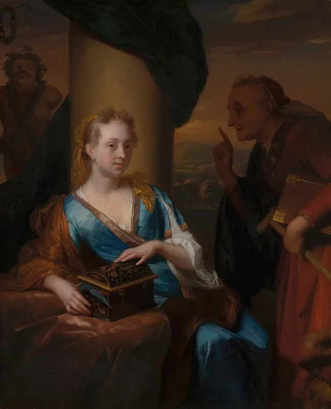 A Useless Moral Lesson Wall Art by Godfried Schalcken - High-Resolution Digital Print