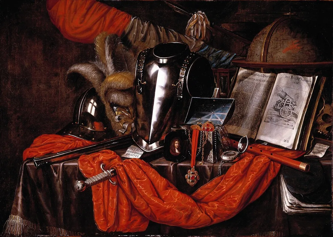 A Vanitas Wall Art by Evert Collier - High-Resolution Digital Print