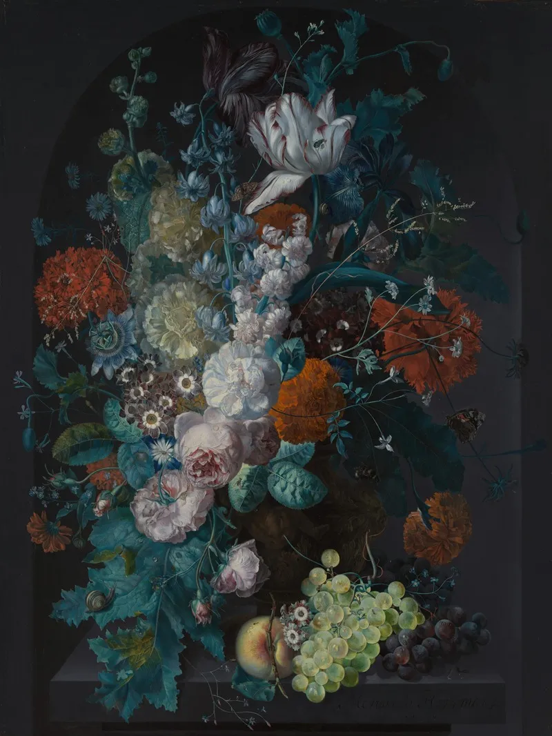 A Vase Of Flowers 2 Wall Art by Margareta Haverman - High-Resolution Digital Print