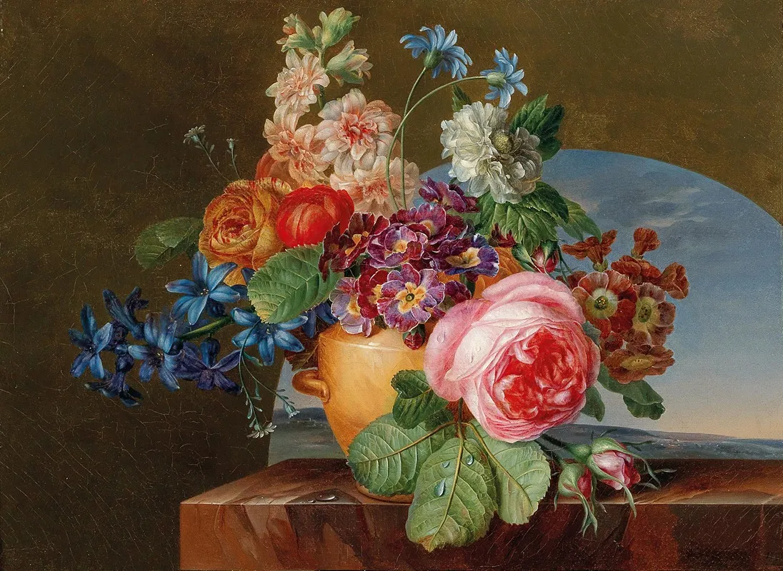 A Vase Of Flowers Wall Art by Gerard van Spaendonck - High-Resolution Digital Print