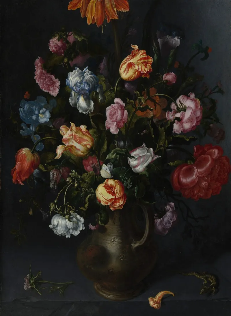 A Vase With Flowers 2 Wall Art by Jacob Vosmaer - High-Resolution Digital Print